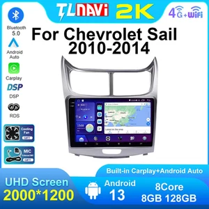 Car Multimedia Player For Chevrolet Sail 2010-2014 Radio Video GPS Navigation - Picture 1 of 48