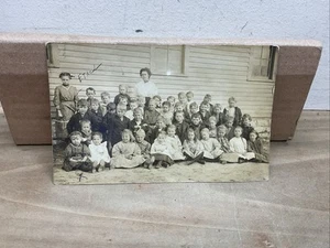 1920s RPPC real Person Postcard Mystic Iowa Class Photo Ethel Tingle B47 - Picture 1 of 5