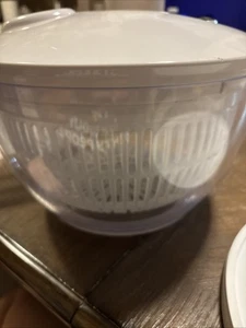 Pampered Chef Salat- & Beerenschleuder weiß 6-teiliges Set #1785 Sieb im Ruhestand - Bild 1 von 11