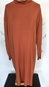 Garnet Hill Herbst Mock Rollkragen Langarm Kleid mit Taschen Größe Large 12-14 - Bild 1 von 6