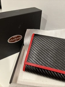 Vintage ManGiameli Black And Red Leather NIB Wallet - Picture 1 of 13
