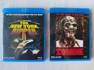 Zombie (1979) & The New York Ripper (1982) 2 Blue Underground Blu-rays - Fulci - Picture 1 of 10