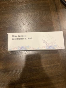 Paquete de 12 tarjeteros de visita de acrílico duraderos - ideales para oficinas y eventos - Imagen 1 de 5