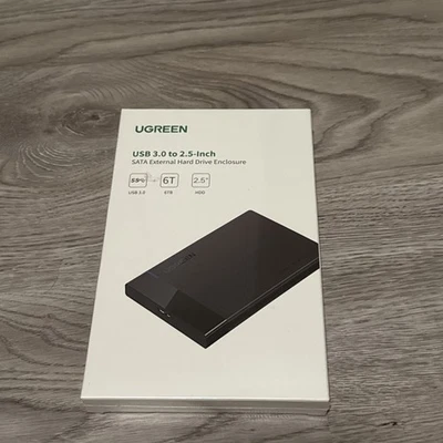 UGREEN 2.5 Hard Drive Enclosure USB 3.0 To SATA III Adapter Supports 2.5 Inch WD - Image 1 of 2