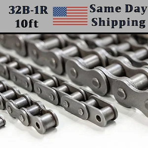 32B-1 Roller Chain METRIC 3.05 Meters / 10 FT With Free Connecting Link - Picture 1 of 1