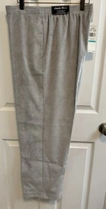 Pantalones Alfred Dunner 16 Med Proportion Gris Pana Bolsillos Elásticos Espalda Nuevos - Imagen 1 de 10