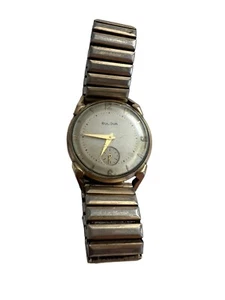 Reloj Pulsera Mecánico Hombre Bulova 17 Joyas De Colección 10BM 10k RGP para Piezas - Imagen 1 de 5