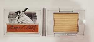 2015 Panini National Treasures George Kelly /15 Booklet Auto Game Used Bat Relic