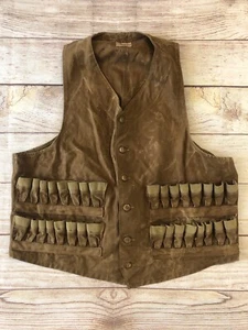 RARE -Vtg 1930's Duxbak Canvas Buckle-Back Hunting Vest Mens Med USA Utica, NY - Picture 1 of 8
