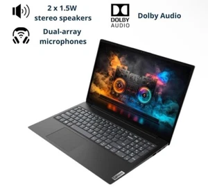 Lenovo V15 G2 15.6" FHD 8GB RAM, 256GB SSD Intel Celeron Windows 11 Pro Ethernet - Picture 1 of 5