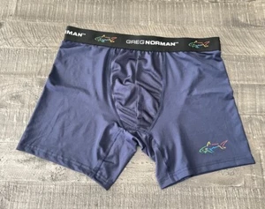 Greg Norman Herren Boxershorts - Gr. Medium Blau Spandex Golf Legend - Bild 1 von 2
