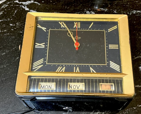 Rare VINTAGE  LUX Occasional ELECTRIC Calendar CLOCK - SERIES 5125 Cover