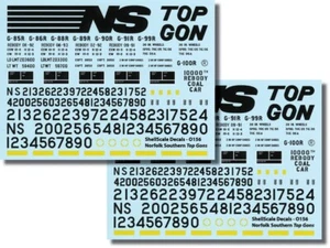 O156 - Norfolk Southern Top Gon Decals - ShellScale Decals - Picture 1 of 4
