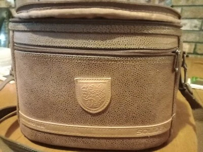 solidex brown suede leather camera bag great condition! - Image 1 of 4