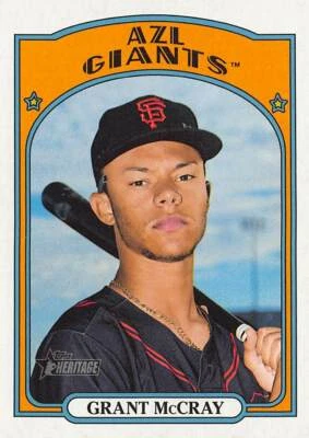 2021 TOPPS HERITAGE MINORS (#100) - GRANT MCCRAY - Image 1 of 2