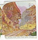 Roche suspendue, Clear Creek Canyon, Colorado, vers 1900, vision stéréo Penny Viewer