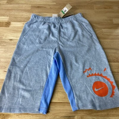 Nike Yoga Boys Training Shorts 12" Inseam Size XL Big Boys Blue Pockets - Imagem 1 de 4