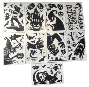 Halloween Window Decorations 9 Sheets - Picture 1 of 13