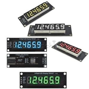 0.36"inch 6-Digit LED Display Tube 7-Segment TM1637 Module Red/Yellow/Green/Blue - Picture 1 of 23