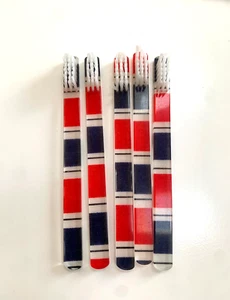 KIDS 5-PACK miniature FUN Vintage Designer Toothbrushes By Alan Stuart New York - Picture 1 of 1