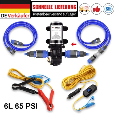 Pompa acqua CAMPLUX, 6 L/min, 65 PSI alta pressione, roulotte, barca, acqua calda