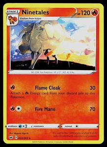 Pokemon SWSH01: Sword & Shield Base Set 023/202 Ninetales - Picture 1 of 2