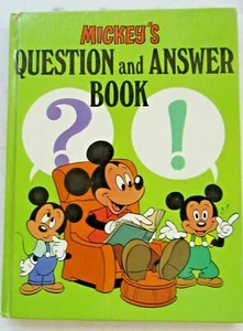  Mickey's Question and Answer Book hardcover mouse Disney 1979 collectible book - Picture 1 of 12