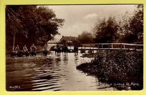 Wiltshire - Codford St Mary, Calvary at Ford, Soldiers - Grosvenor RPPC - WW1 - Picture 1 of 2