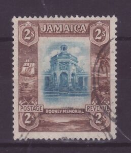 alte Briefmarke Jamaica 2 Shillings gestempelt  (s440)