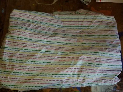 Land of Nod "Colorful Waves" Crib Fitted Sheet - Image 1 of 4