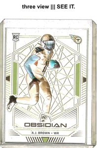 [🟣35/75] RC AJ BROWN 2019 Panini Obsidian RC Rookie grabado eléctrico púrpura #123 - Imagen 1 de 6