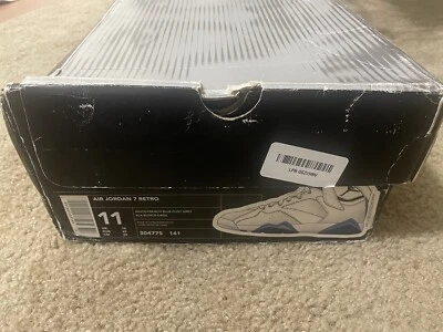 Vintage Air Jordan 7 Retro 2002 Azul Francés Talla 11 Como Nuevo Foto 1 de 4