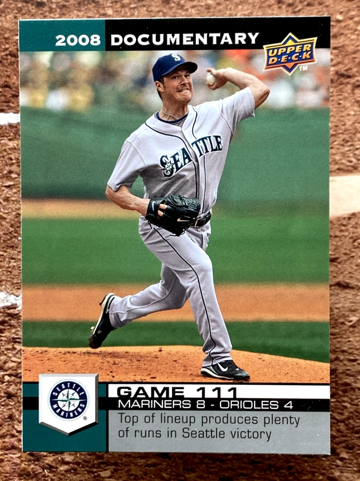 2008 Upper Deck Documentary Erik Bedard #3344 - Image 1 of 2