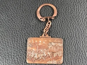  ancien porte clés  door key CALECHE DILIGENCE GARAGE MATTIONI BELFORT - Picture 1 of 2