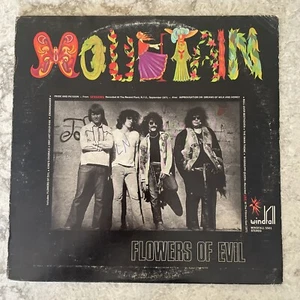 MOUNTAIN Flowers of Evil LP Windfall PROMO VG+ vinyl Leslie West Disc Jockey - Picture 1 of 6