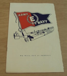 VTG 1942 WWII 'Award Program'~"ARMY 'E' NAVY"~Excellence to the KELLOGG Company~ - Picture 1 of 11