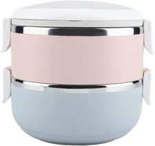 Porta Pranzo Termico,Porta Pranzo Acciaio Contenitore Termico per Alimenti in Ac