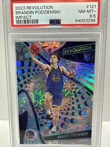 2023 Panini Revolution Brandin Podziemski Rookie Impact 97/149 PSA 8.5 - Picture 1 of 6