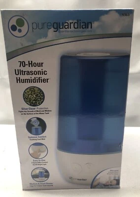 Pure Guardian H965AR Ultrasonic Cool Mist Humidifier, 70 Hrs. Crystal White  - Image 1 of 3