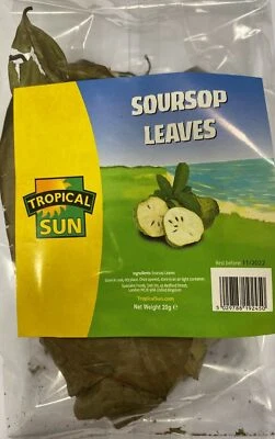 Tropical Sun Soursop Dried Leaves / Guanabana leaves /Graviola