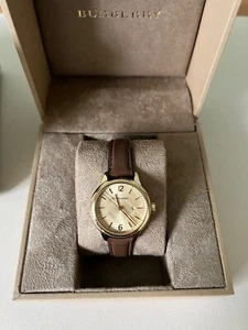 Brand New Burberry BU10101 The Classic Tan Gold Tone Steel 32 mm Women's Watch - Picture 1 of 8
