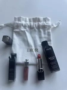 DIOR ADDICT LipMaximizer 038 ROSE NUDE 0.06fl oz Mini Size & ROUGE DIOR 999 Mini - Picture 1 of 4