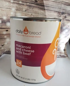Daily Bread Freeze Dried Macaroni And Cheese With Beef - Prepper Food - Picture 1 of 11