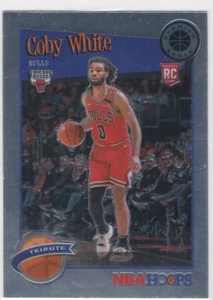 2019-20 Panini Hoops Premium Stock Tribute Coby White #295 Rookie RC Bulls  - Picture 1 of 2