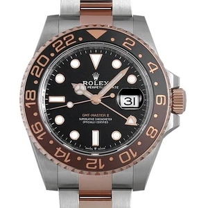 Rolex 126711CHNR GMT Master II Black Dial Steel/18k Rose Gold on Oyster Bracelet - Picture 1 of 1