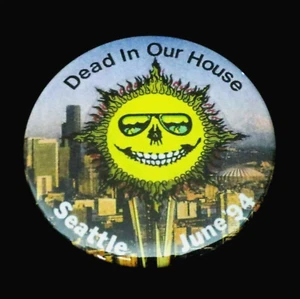 Grateful Dead Pin Seattle Washington Space Needle 1994 6/13/94 6/14/94 Pinback - Picture 1 of 12