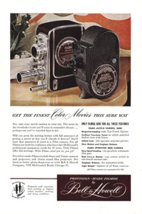 1948 Bell & Howell: Filmo Finest Color Movies This Sure Way Vintage Print Ad - Picture 1 of 1