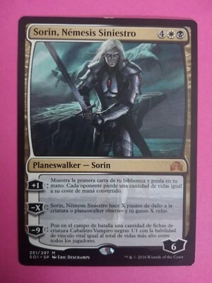 MTG SORIN, GRIM NEMESIS SPANISH Mythic [Good+] Shadows Over Innistrad 2016 WOTC - Image 1 of 2