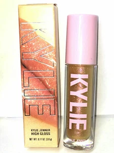 KYLIE JENNER COSMETICS Story Of Us HIGH GLOSS Peach Gold Glitter LIP LIPSTICK - Picture 1 of 9