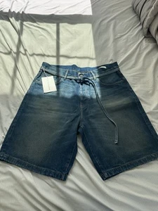 Acne Studios Blue Belted Denim Shorts Men’s Size 36 Brand New With Tags  - Picture 1 of 8